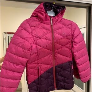 Girls down jacket size 10/12